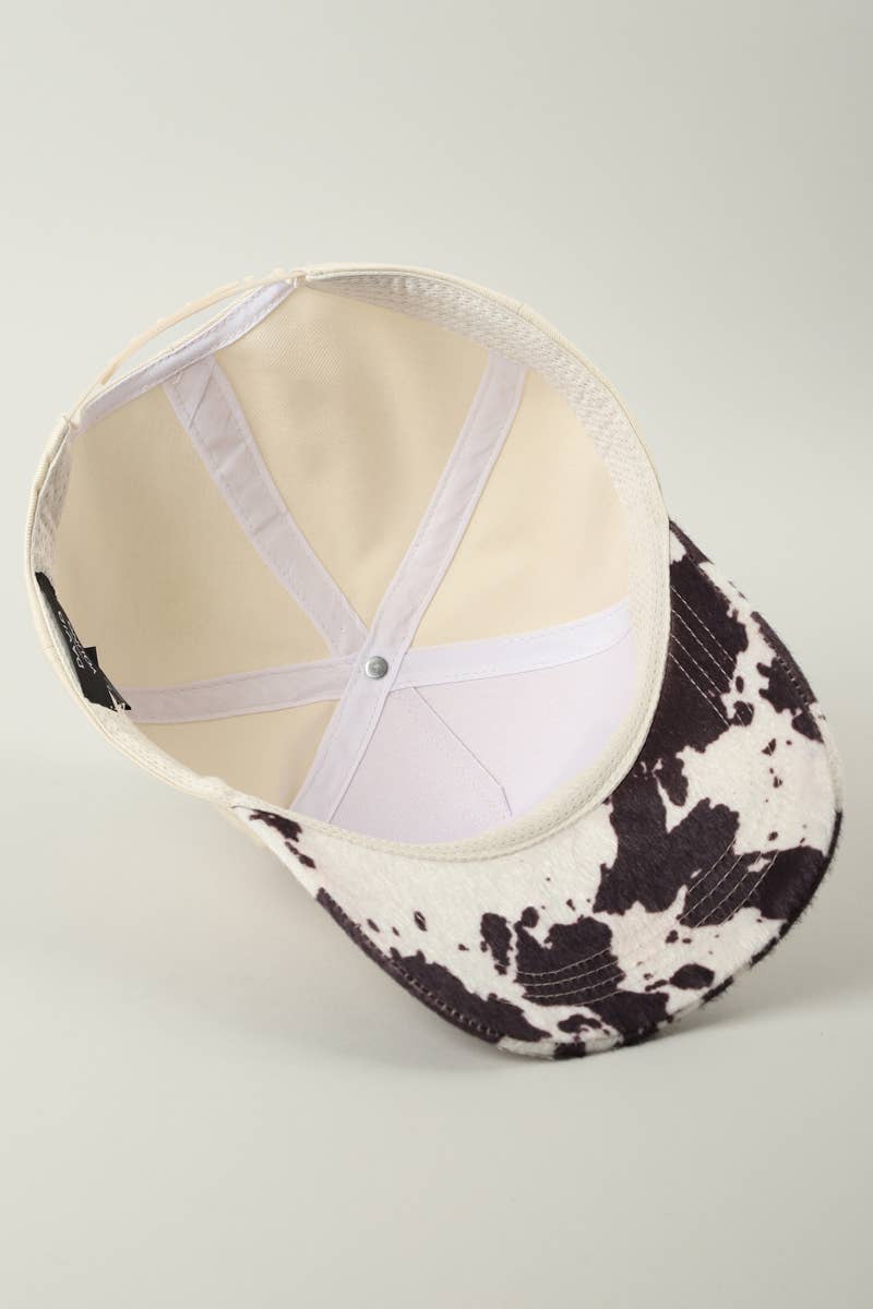 Howdy Darlin Two Tone Cow Print- Black