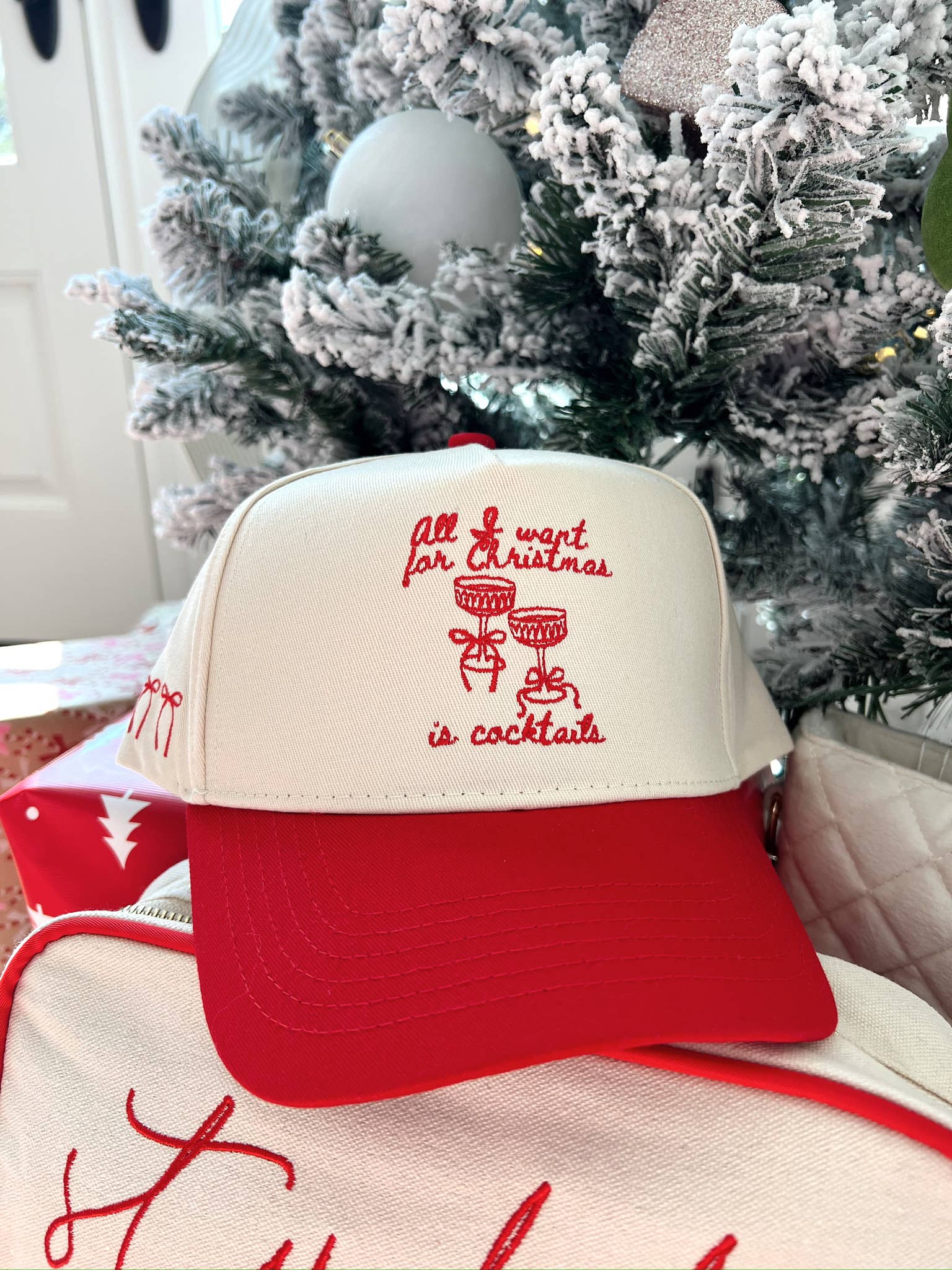 All I Want for Christmas is Cocktails - Red Trucker