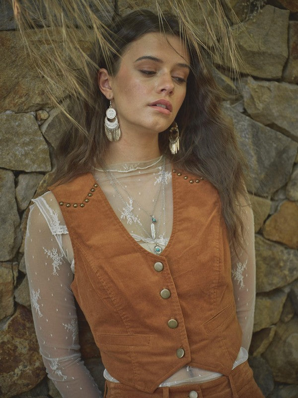 Rustic Rebel Corduroy Vest