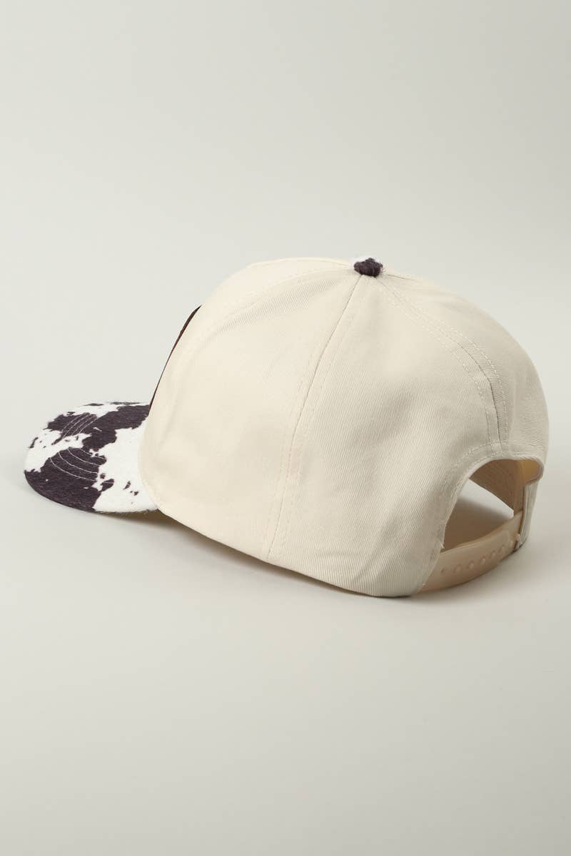 Howdy Darlin Two Tone Cow Print- Black