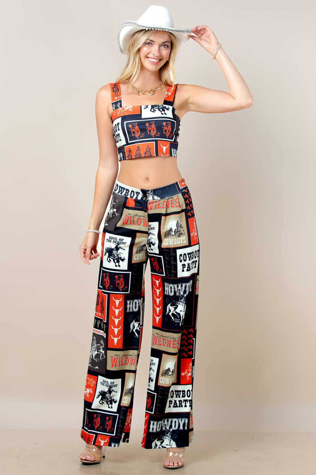 Cowboy Party Crop Top