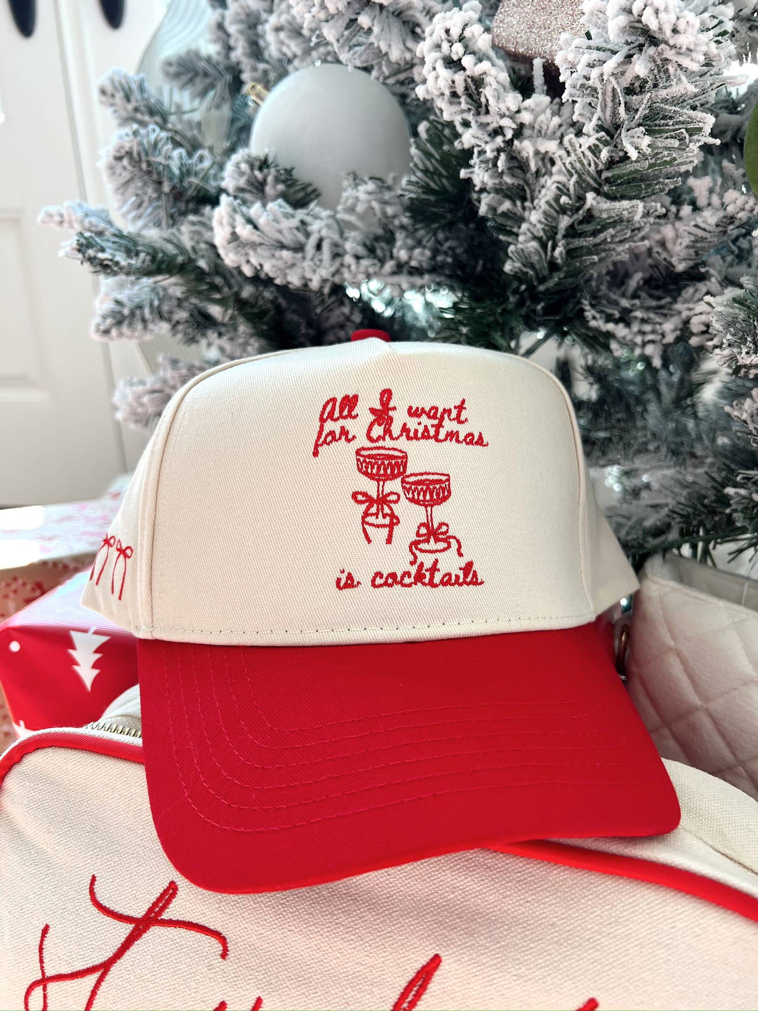 All I Want for Christmas is Cocktails - Red Trucker