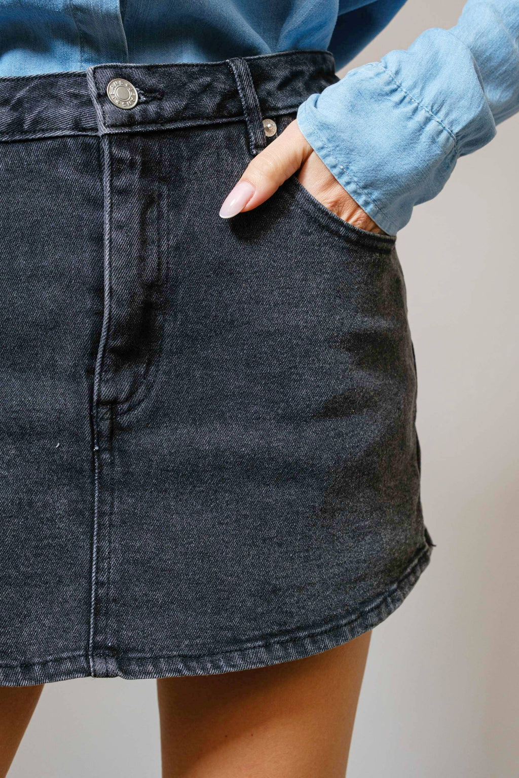 Saddle Up Skort- Dark Denim