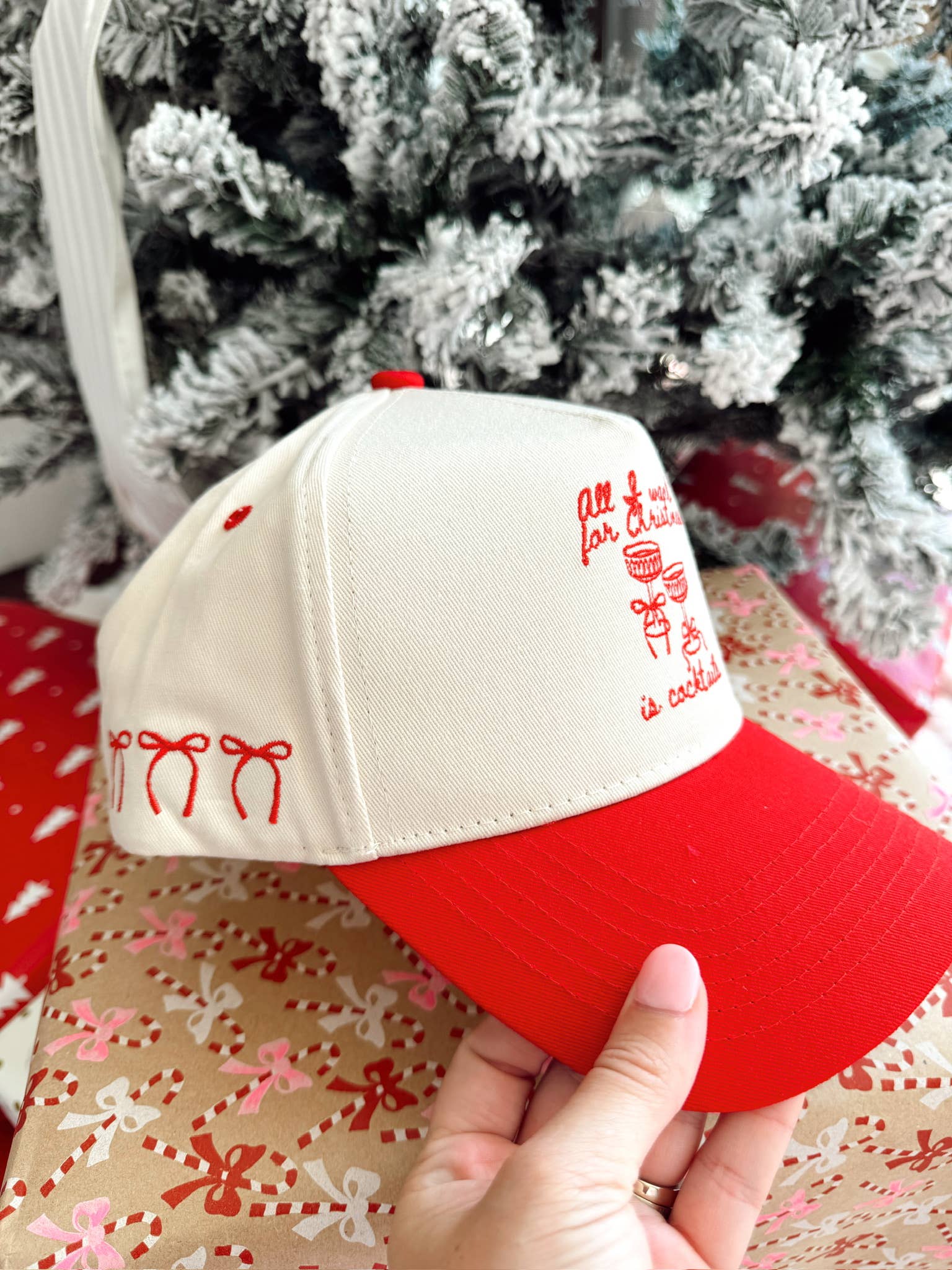 All I Want for Christmas is Cocktails - Red Trucker