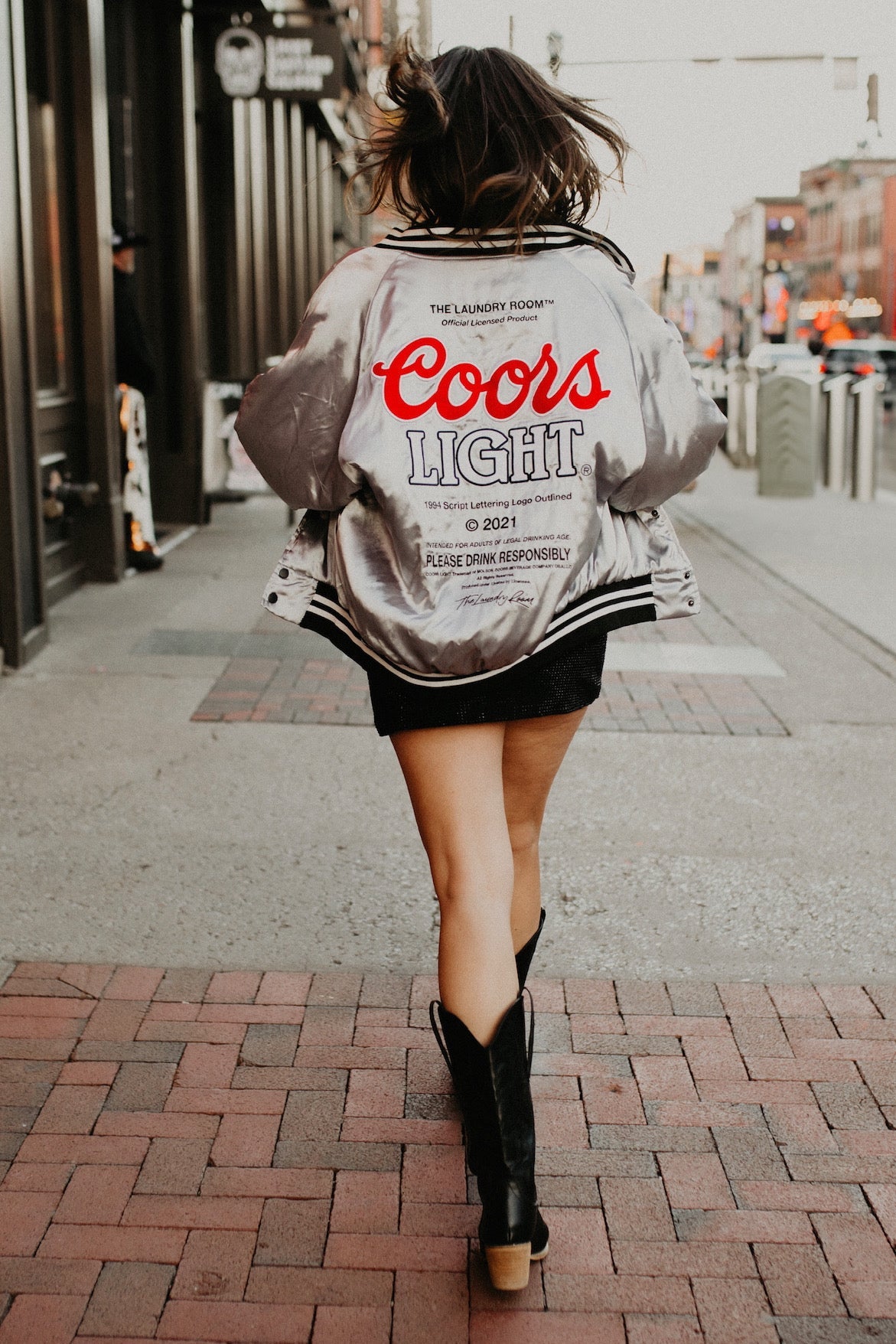 Coors Light Official TM Varsity Jacket - Silver