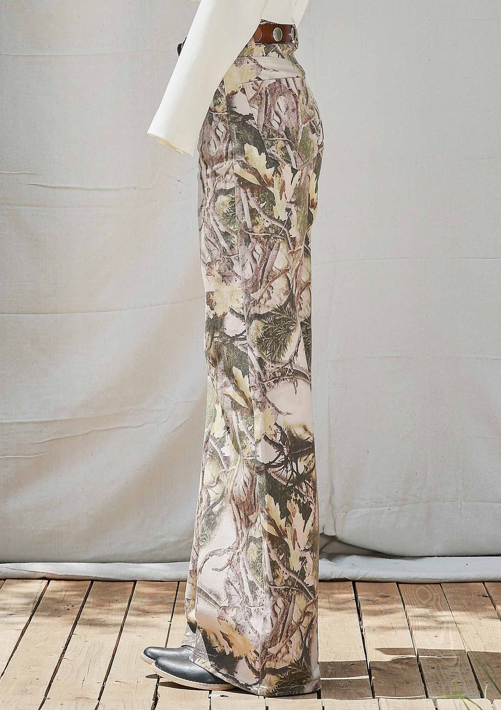 Combat Muse Camo Wide-Leg Jeans