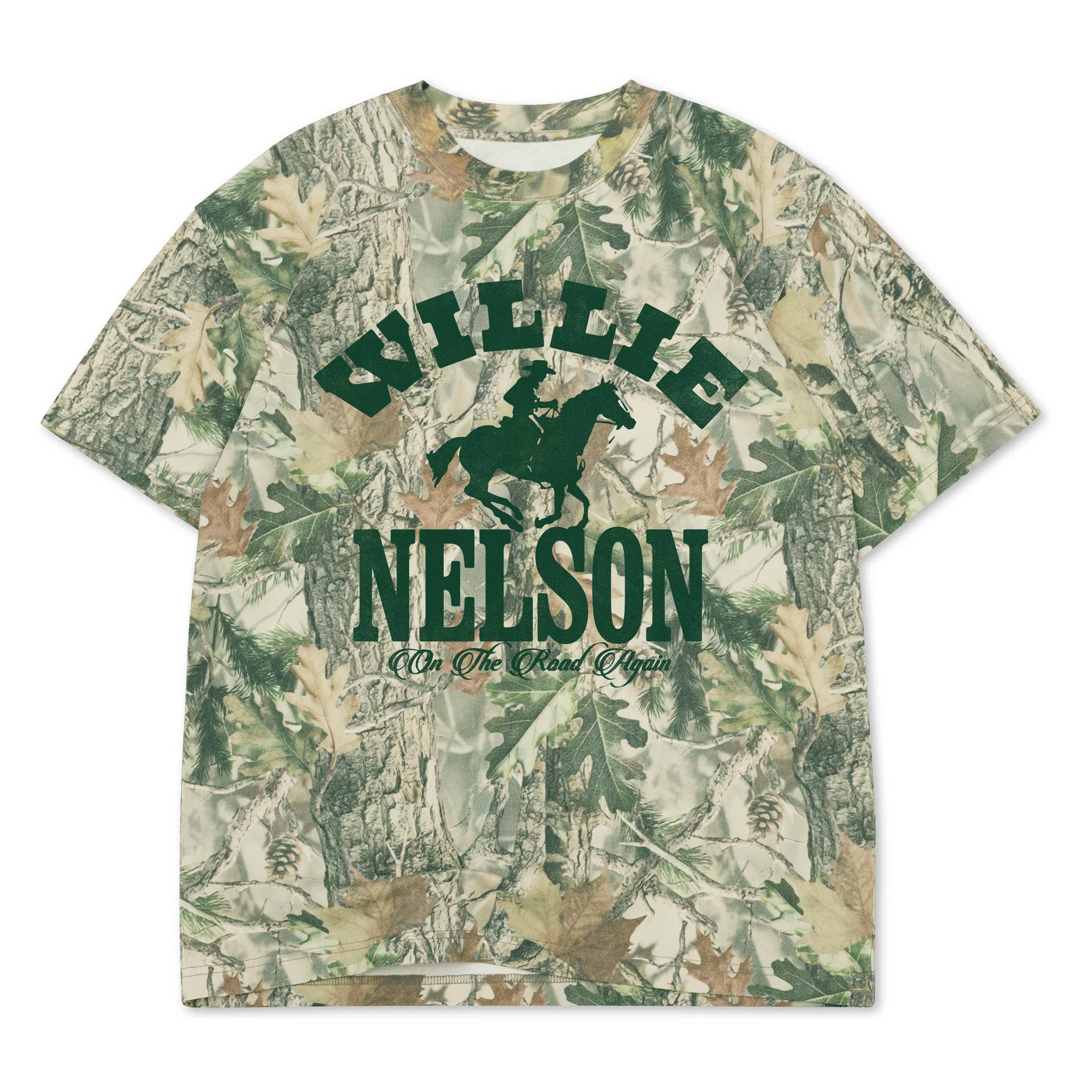 Willie Nelson Horse Licensed Camo Tee