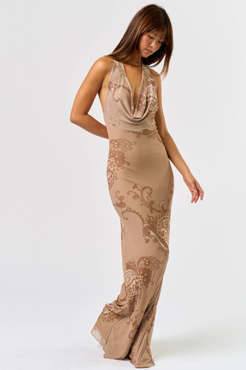 Paisley Allure Maxi Dress
