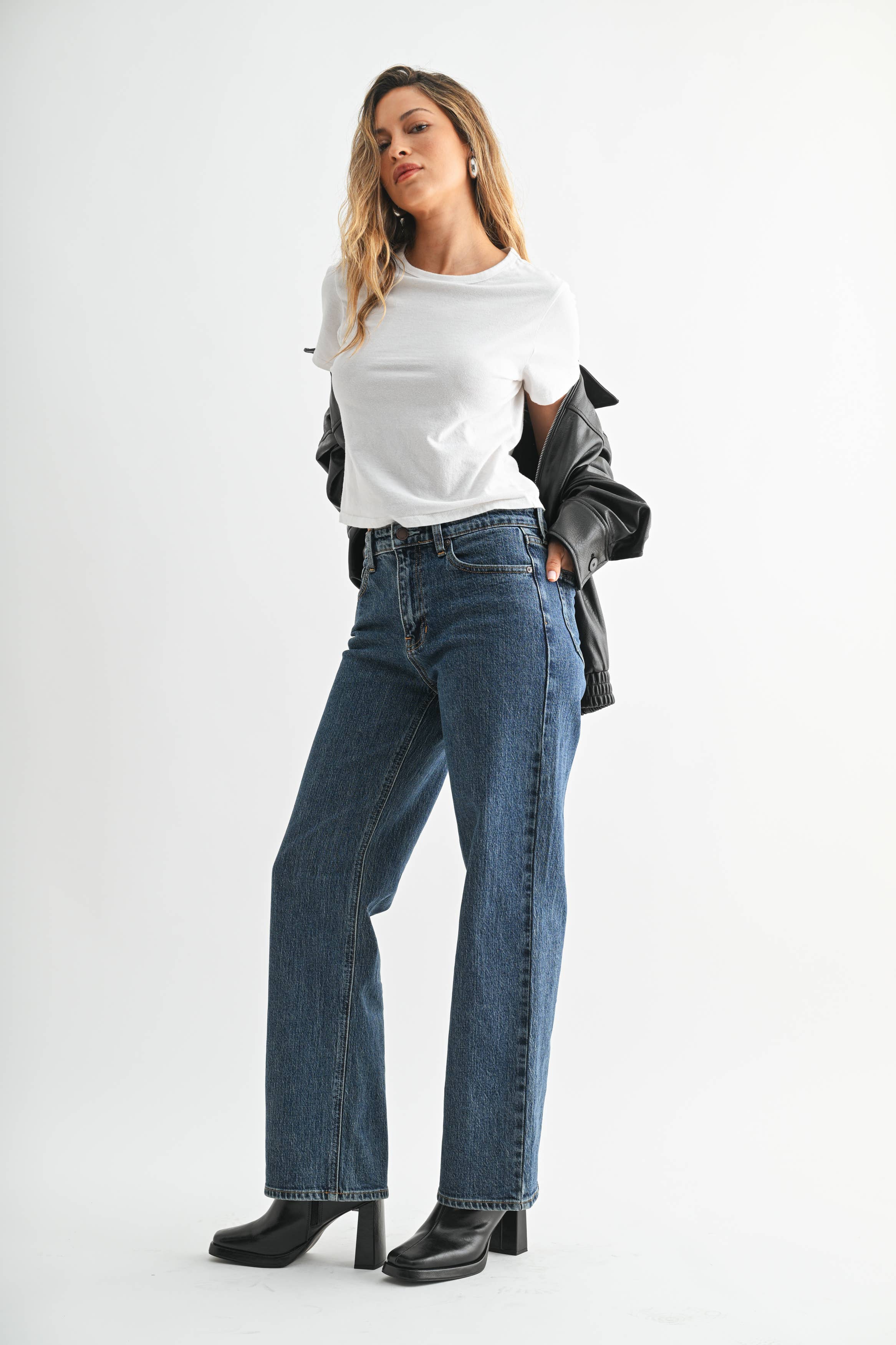 Audra Retro Straight Jeans