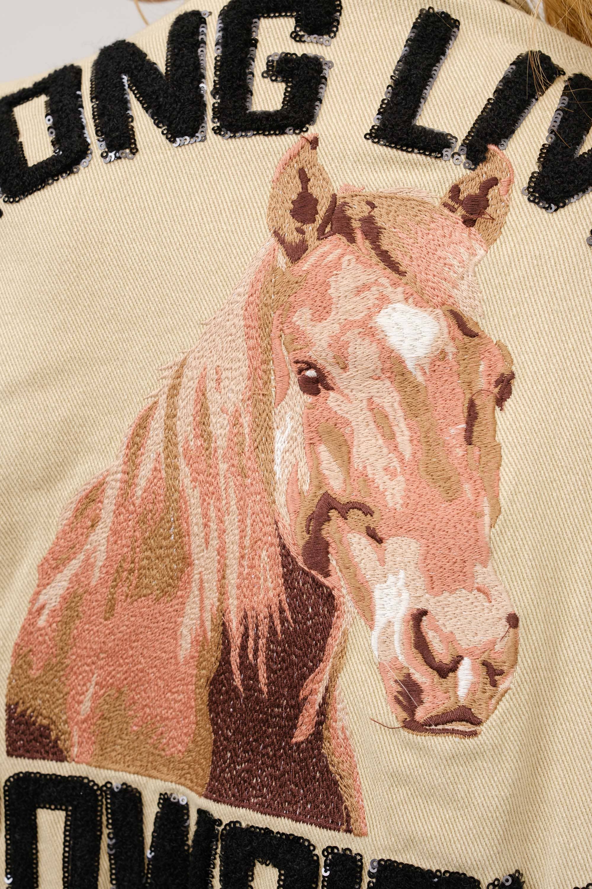 Pre-Order Long Live Cowgirls Patch Twill Denim Jacket