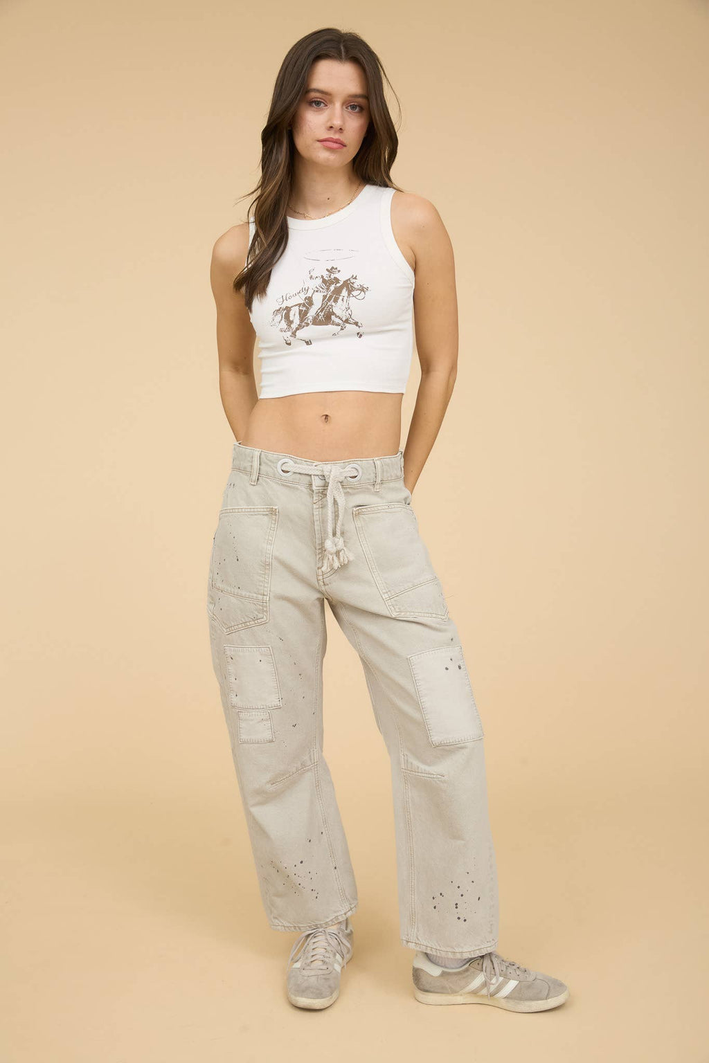 Western Howdy Crop Top