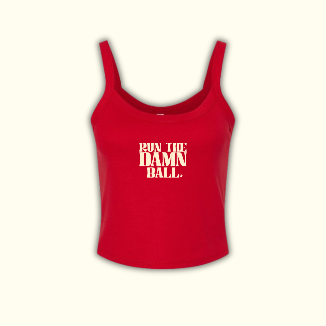 Run The Damn Ball Tank Red