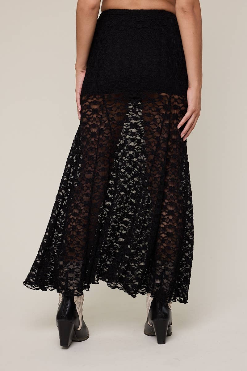 Moonlight Lace Maxi Skirt