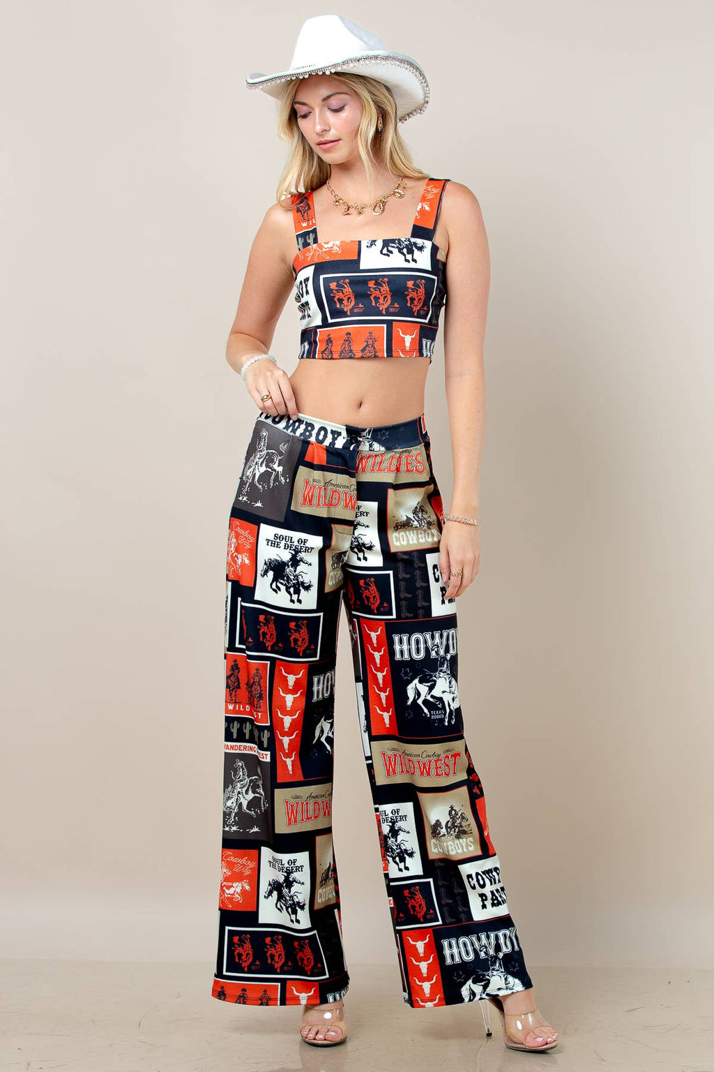 Cowboy Party Crop Top