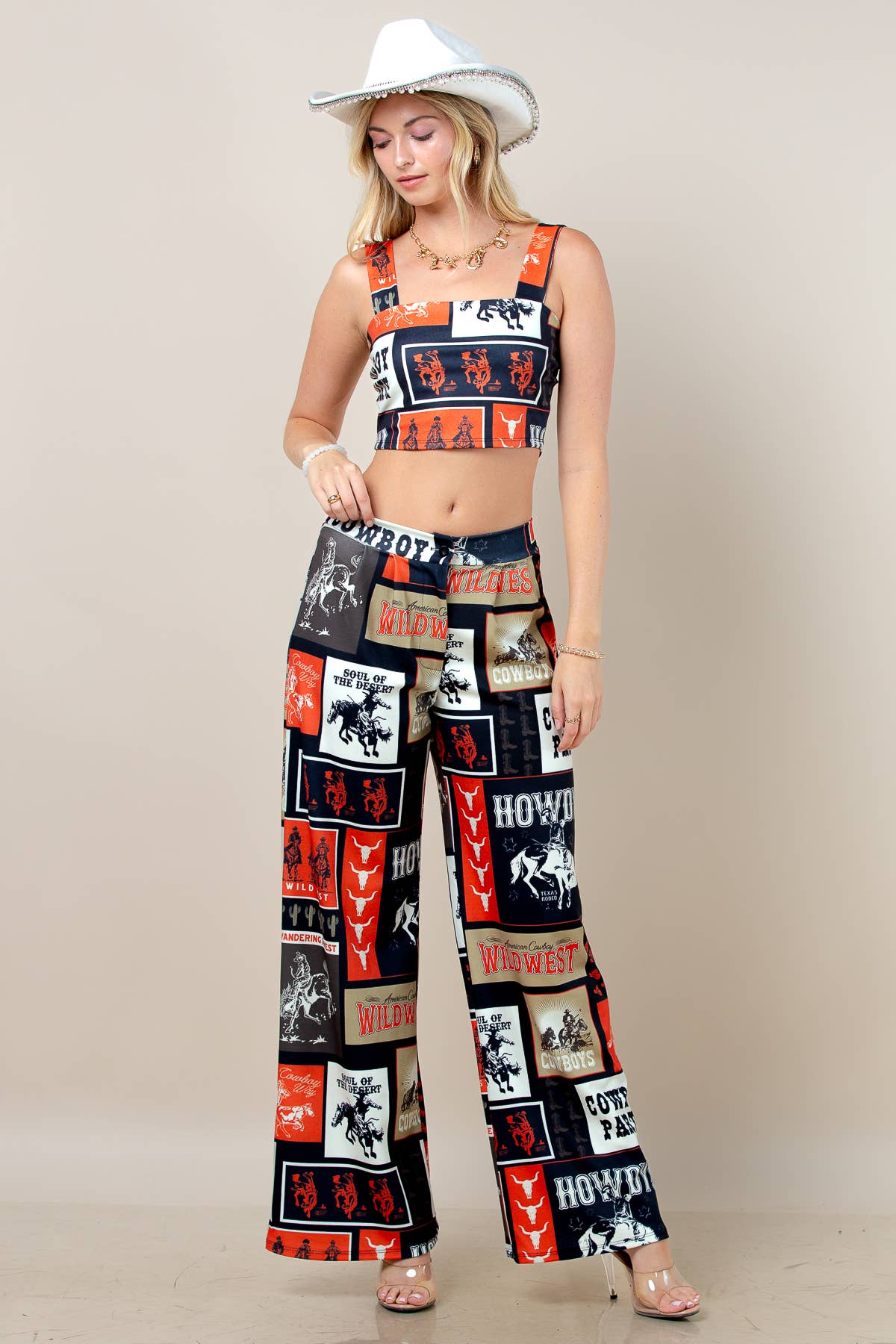 Cowboy Party Crop Top