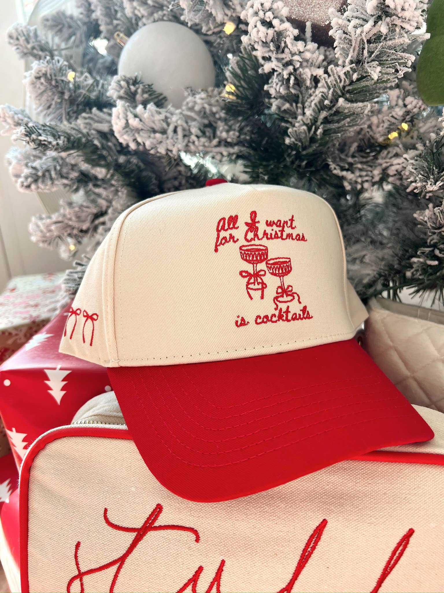 All I Want for Christmas is Cocktails - Red Trucker