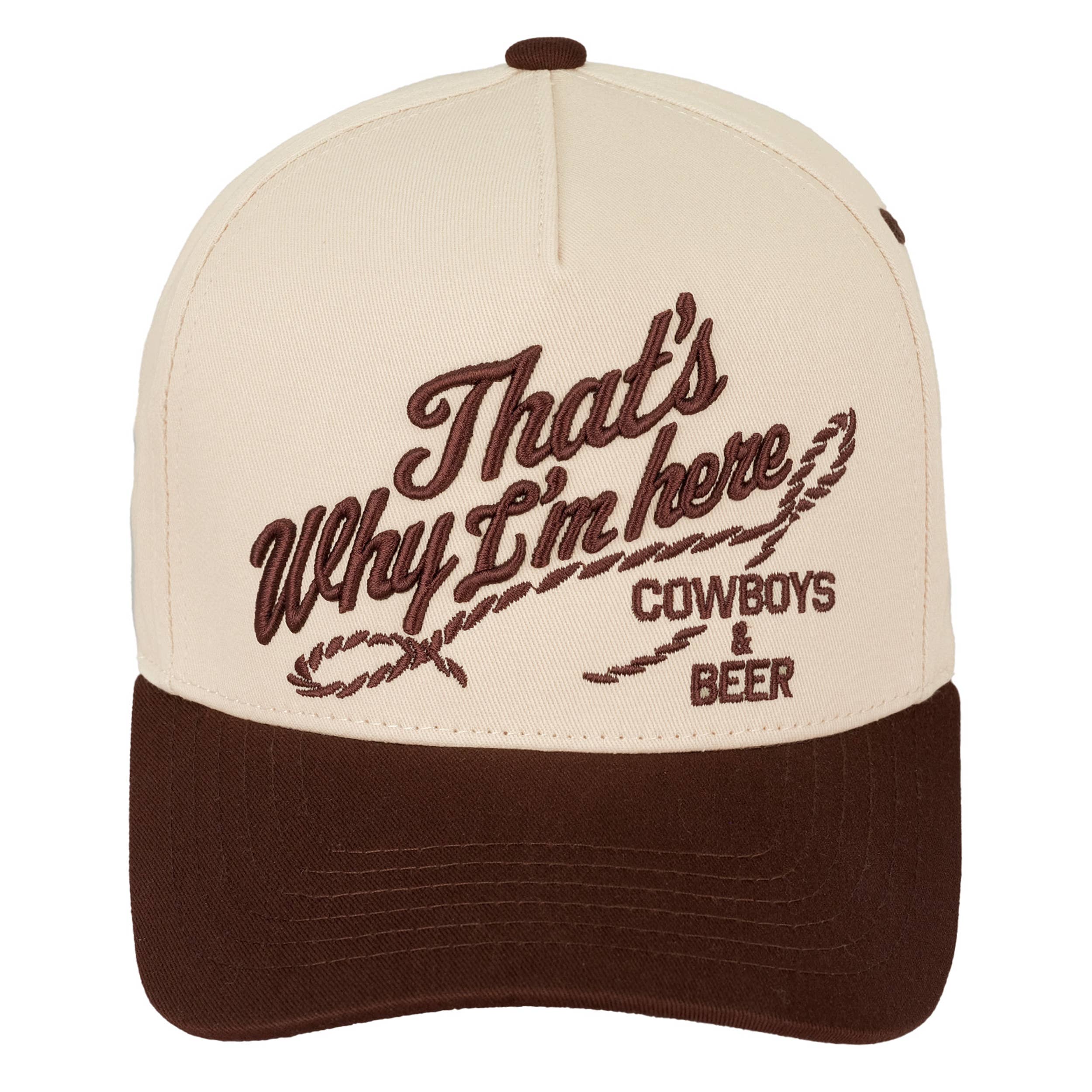 THAT'S WHY I'M HERE Cotton Trucker Cap