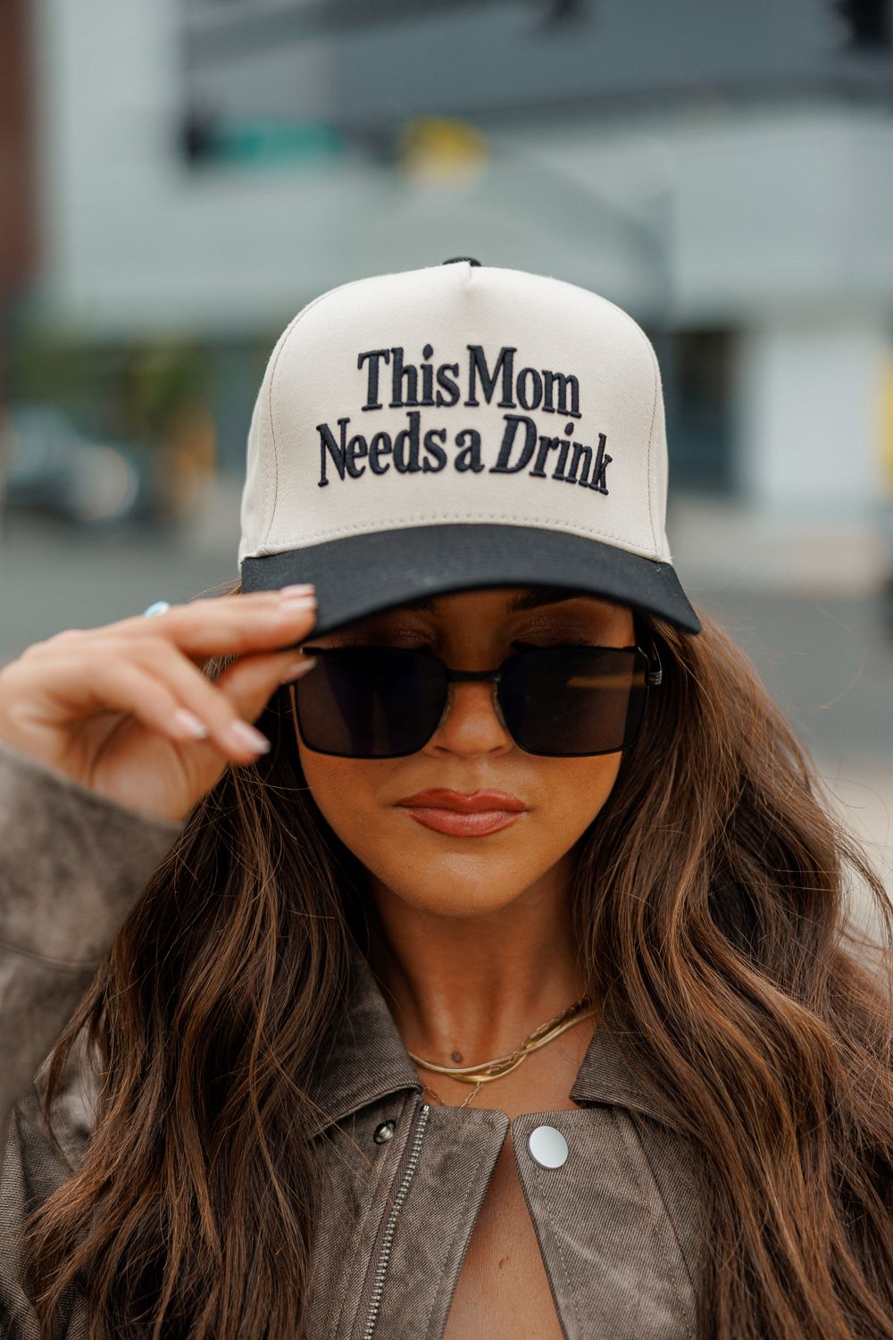 This Mom Needs A Drink Trucker Hat