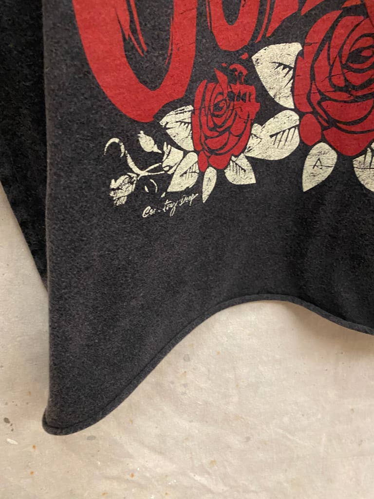 Outlaw Relaxed Cropped Tee- Acid Wash