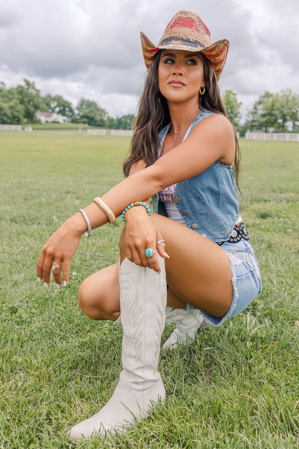 Vintage Flag Cowboy Hat