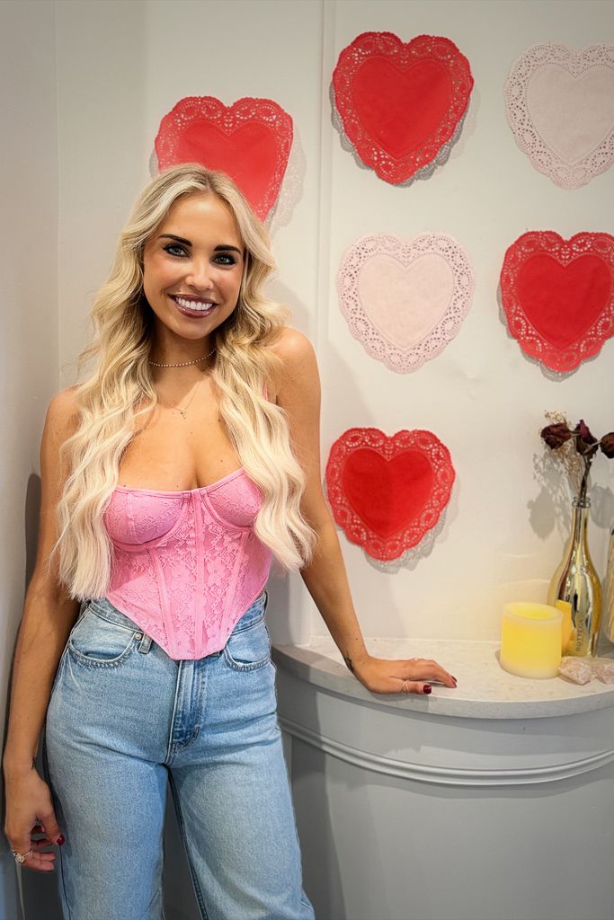 Amore Lace Bustier Top - Blush