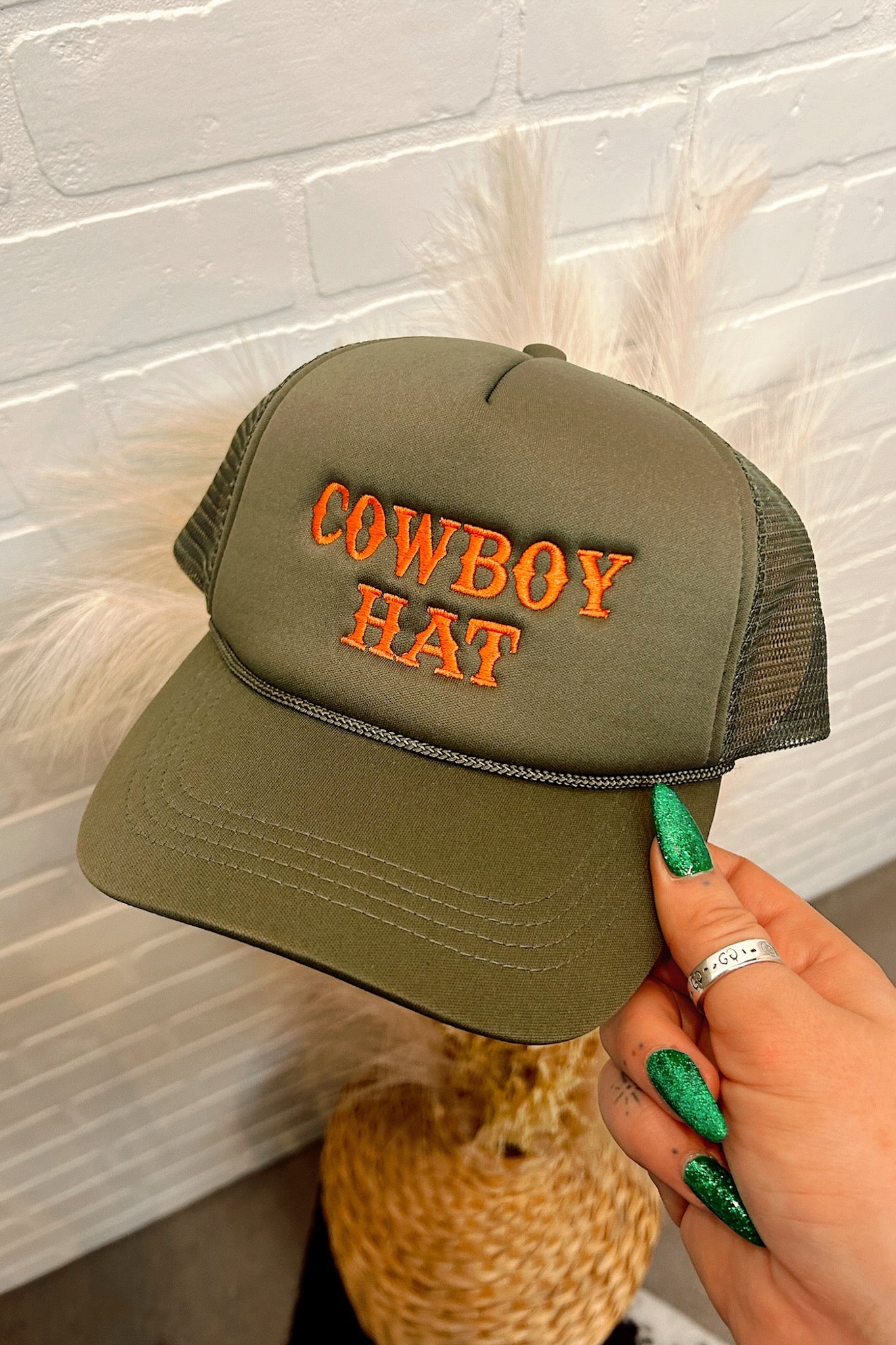 Pre-Order Cowboy Hat- Mesh Back Trucker Hat
