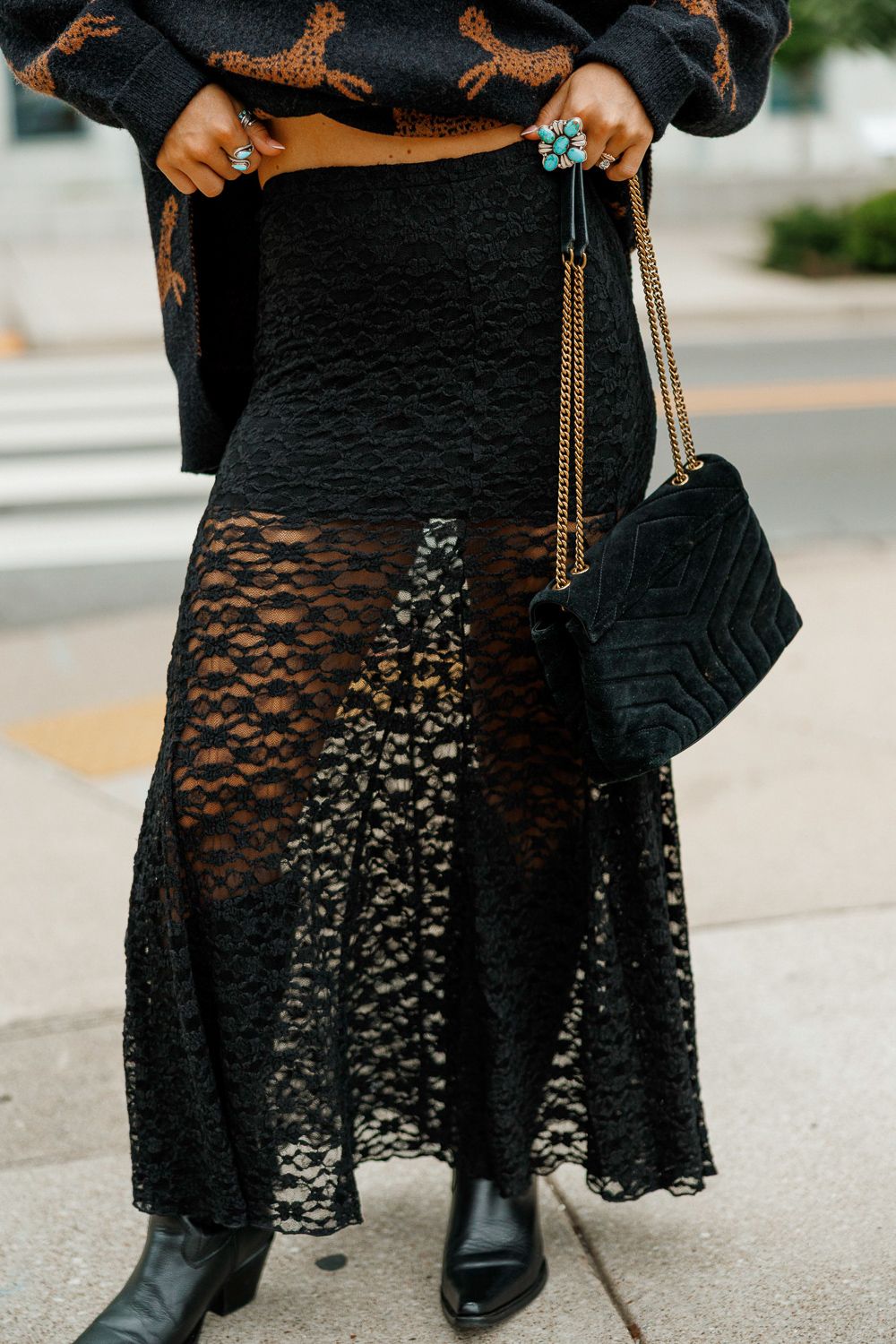 Moonlight Lace Maxi Skirt
