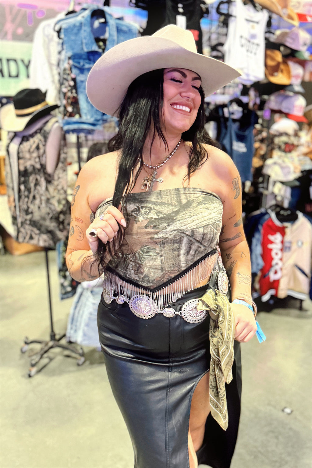 Pre-Order Repurposed Camo Tube Top