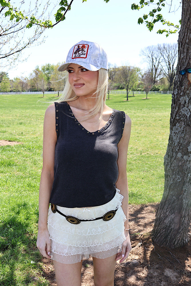 Desert Dust Studded Tank