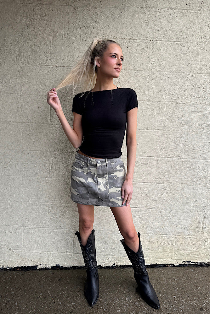 Trailblazer Camo Mini Skirt