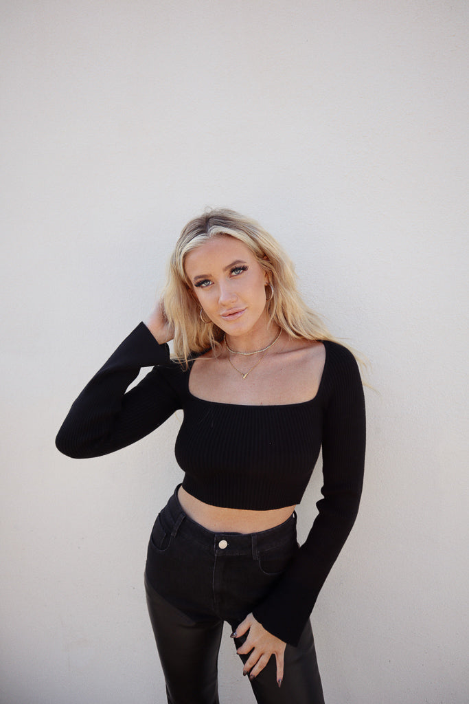 Mia Square Neck Long Sleeve