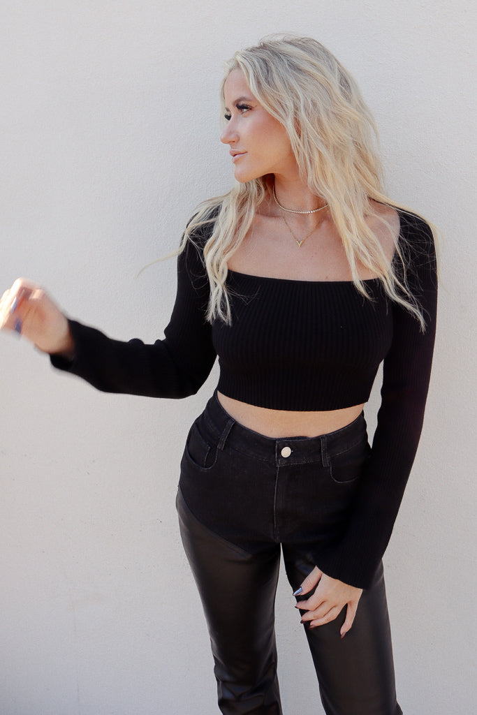 Mia Square Neck Long Sleeve