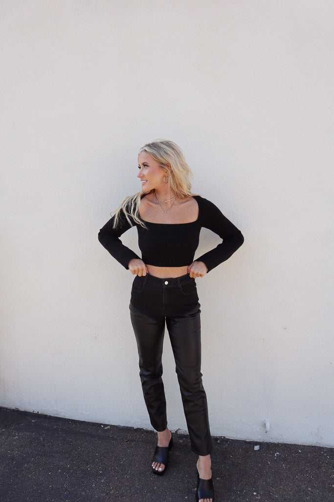 Mia Square Neck Long Sleeve