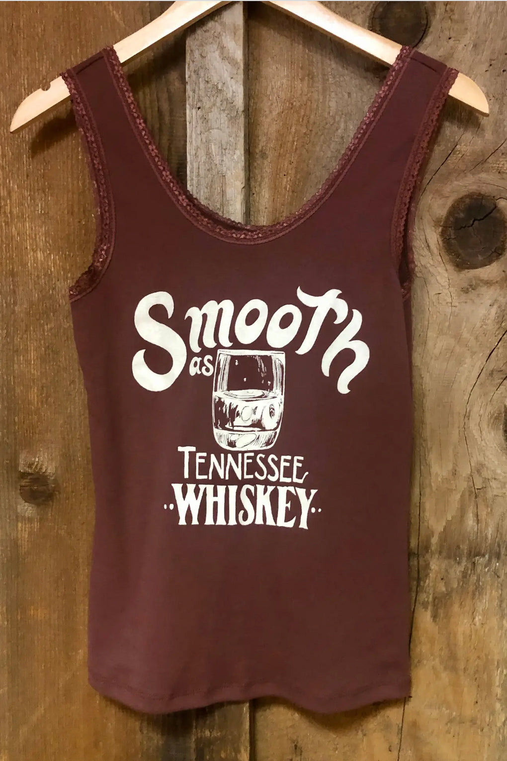 Pre-Order Smooth As Tennessee Whiskey Lace Tank Top