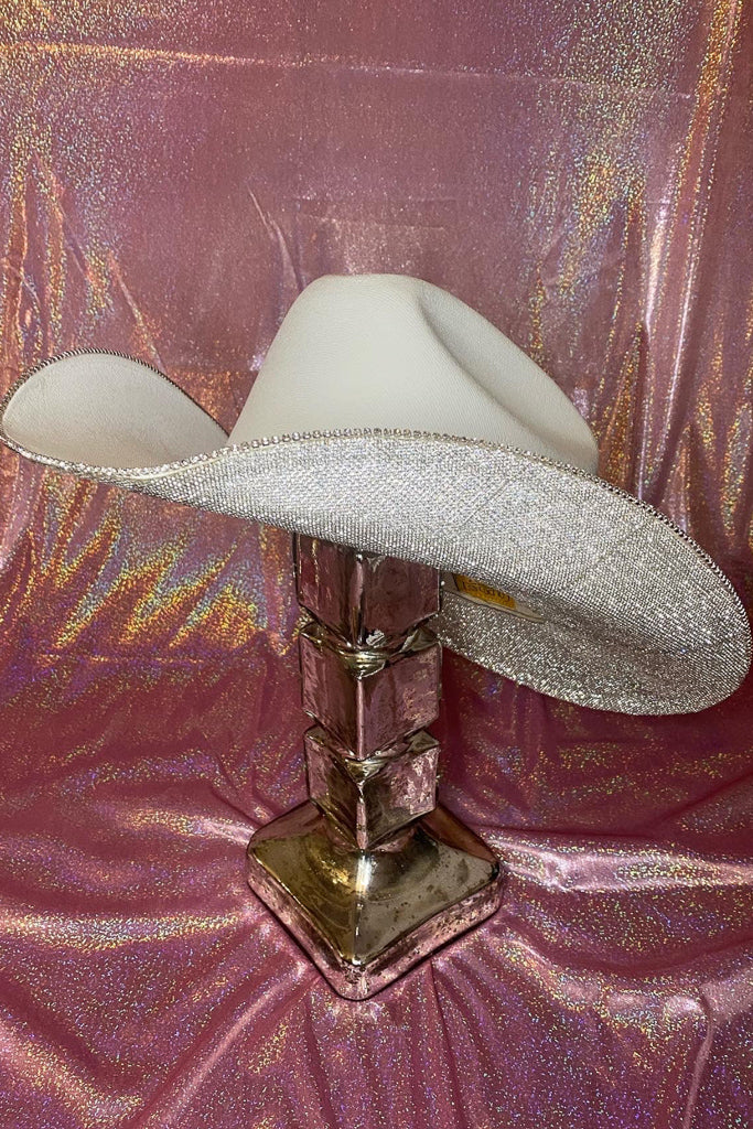 Pre-Order Official Rhinestone Cowgirl Hat - White