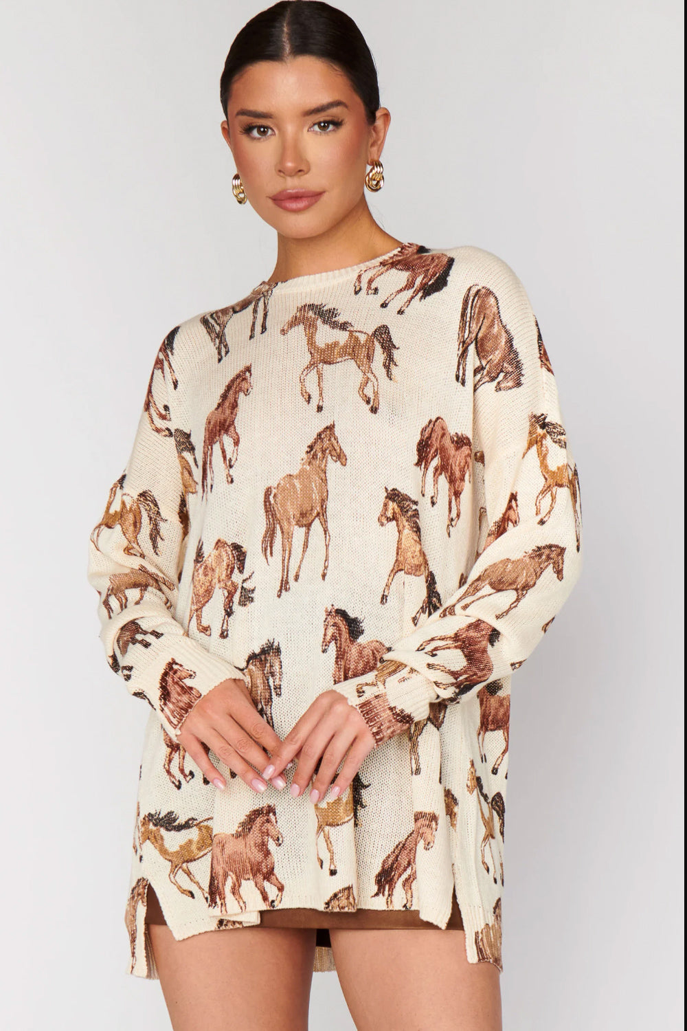 Mumu Bonfire Sweater- Horse