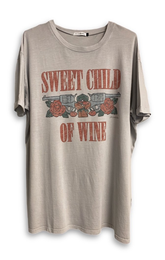 Sweet Child Of Wine Oversized Tee