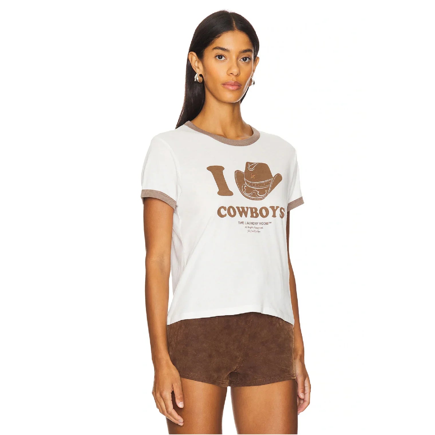 I Heart Cowboys - Perfect Ringer Tee