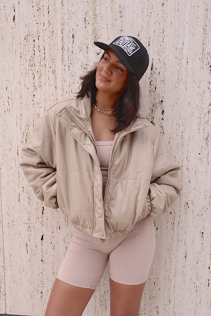 Vail Puffer Jacket - Tan