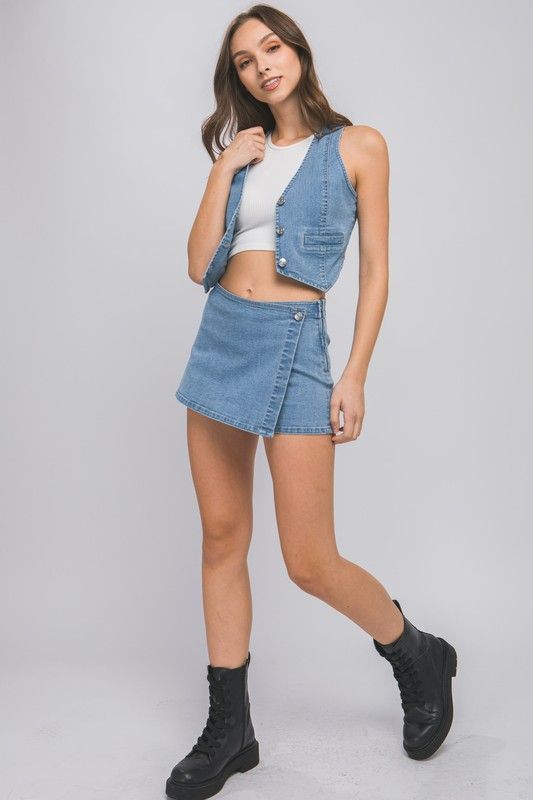 Darlin Denim Skort