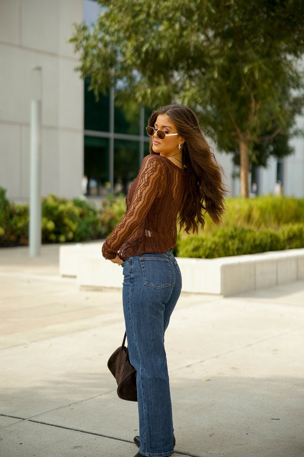 Raven Lee Lace Long Sleeve Top