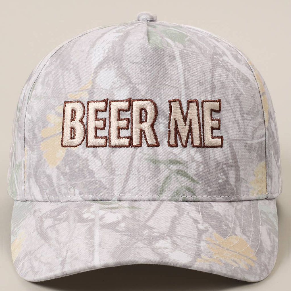Beer Me Light Camo Hat