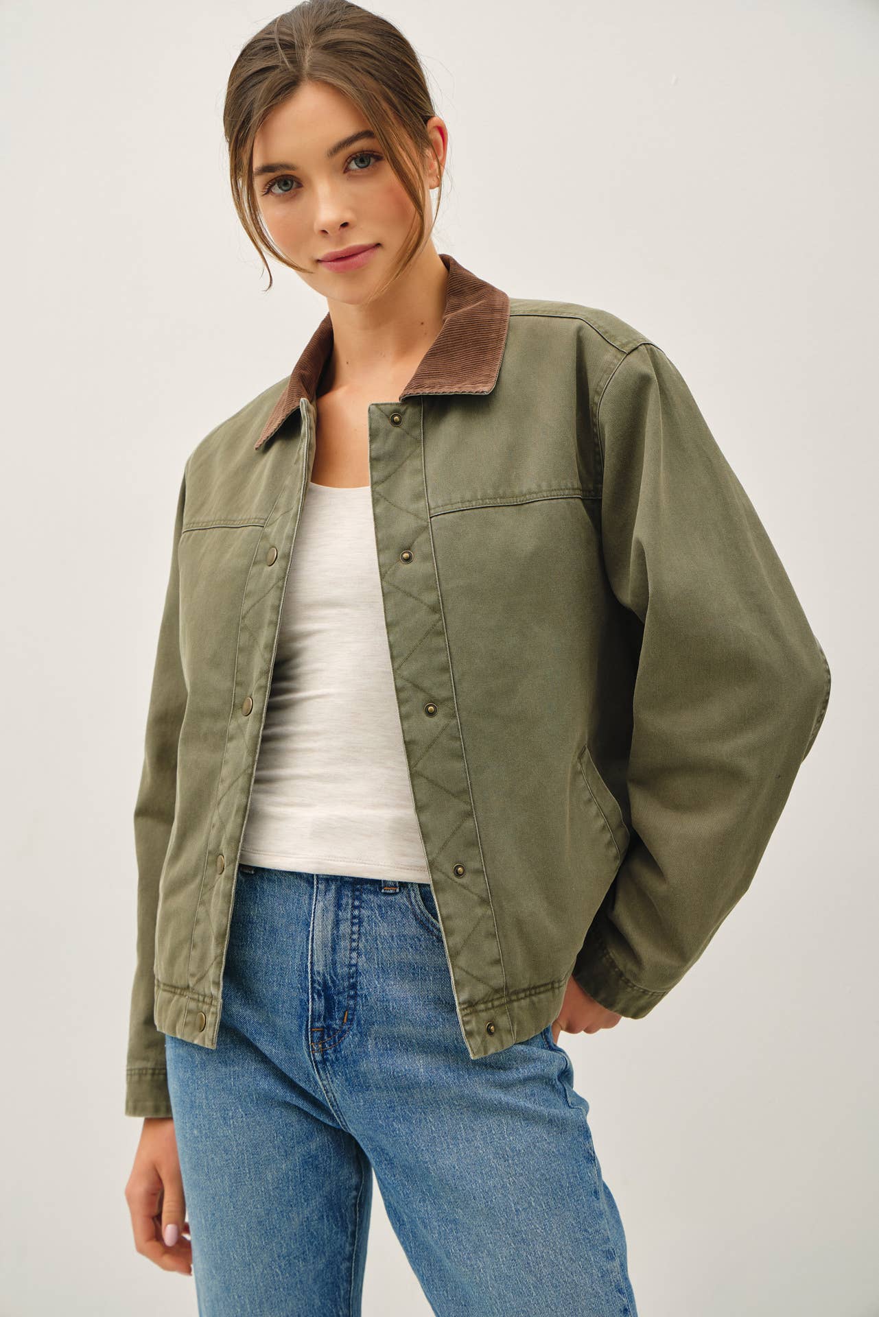 Classic Barn Jacket- Olive Green