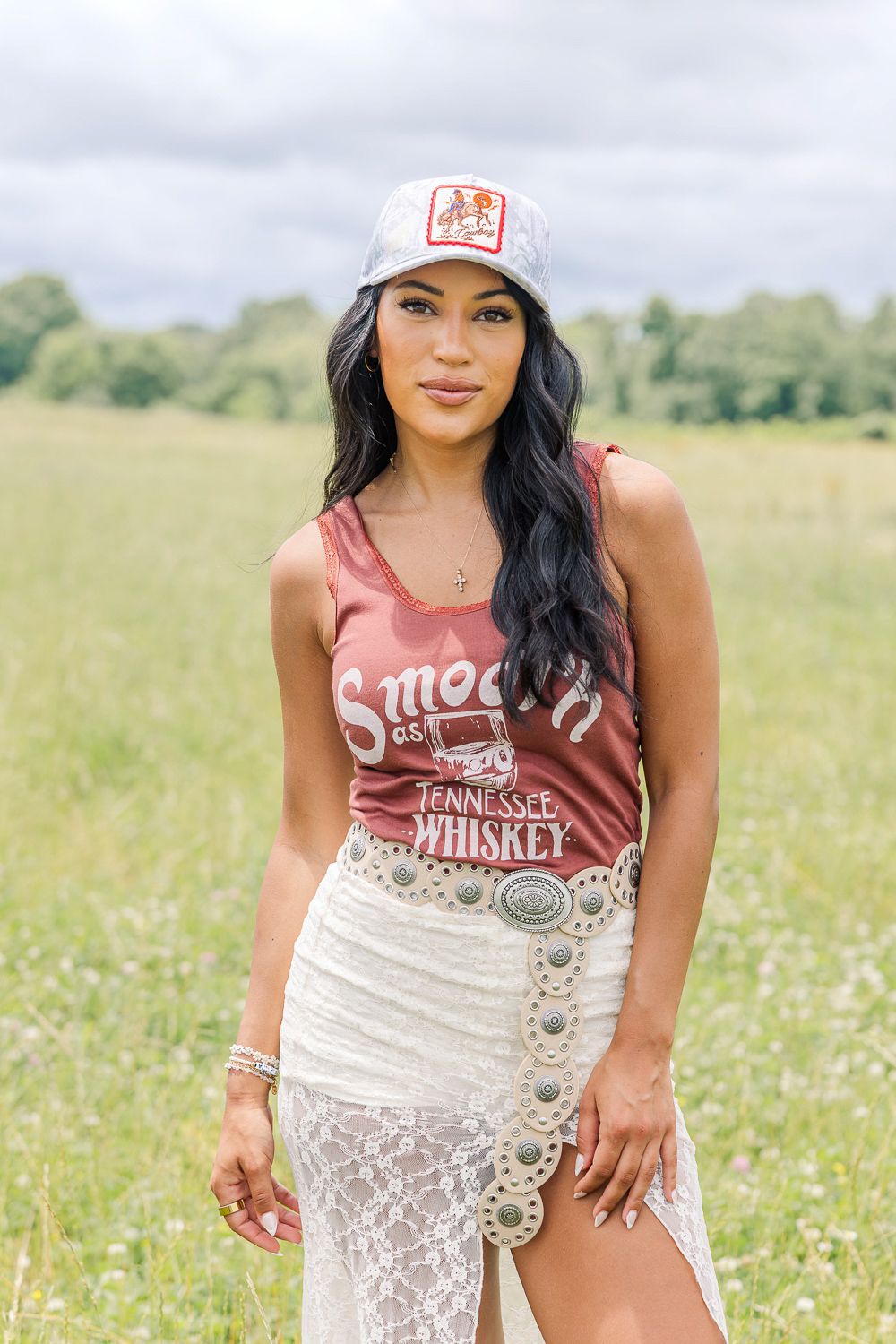 Smooth as Tennessee Whiskey Lace Tank