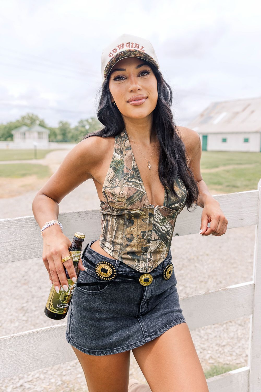 Saddle Up Skort- Dark Denim