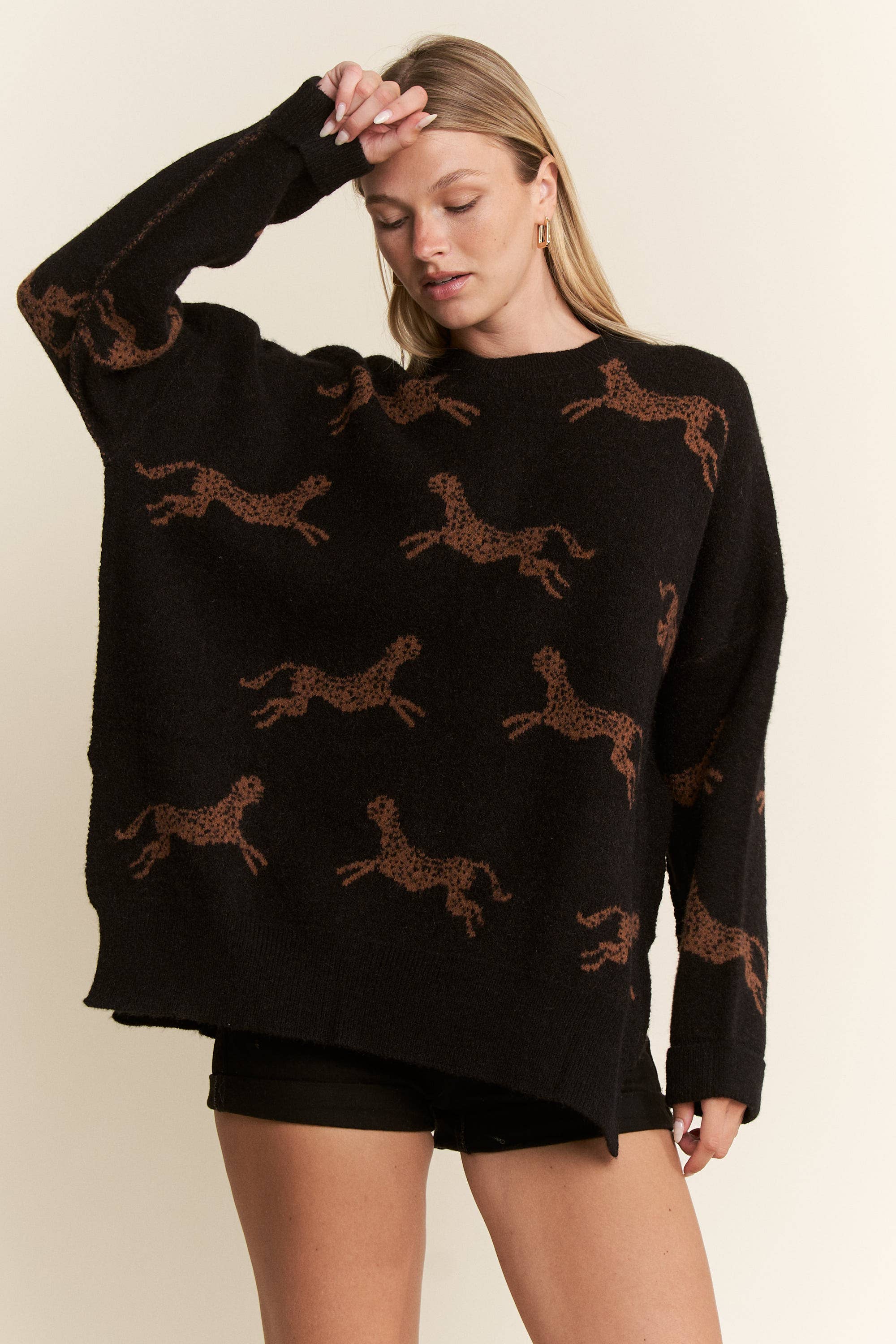On the Prowl Cheetah Sweater
