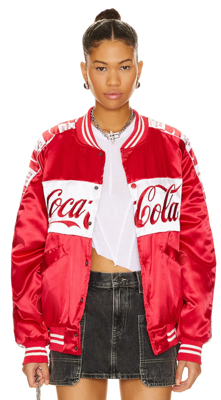 Team Coca Cola Bomber Jacket - Red & White