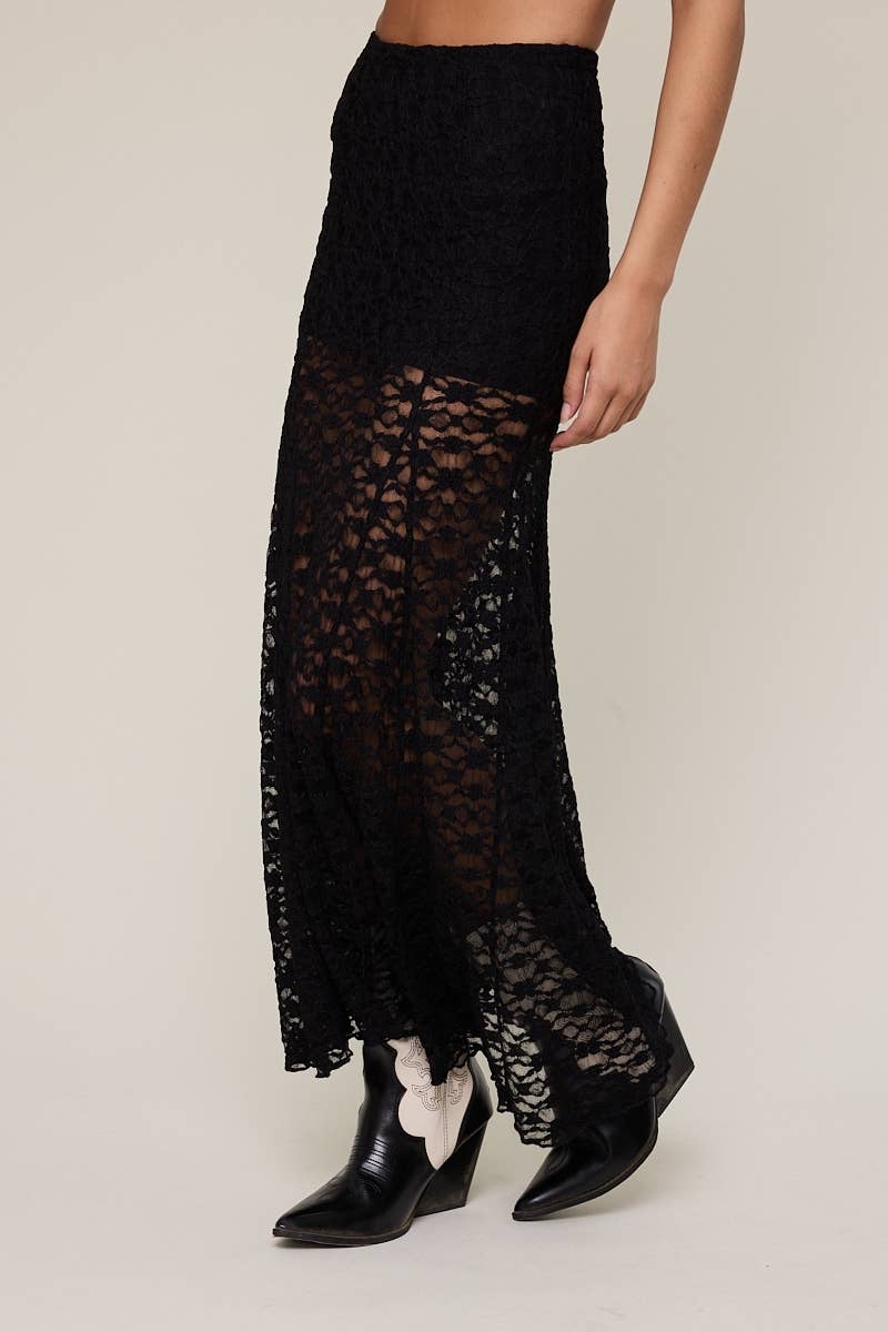 Moonlight Lace Maxi Skirt