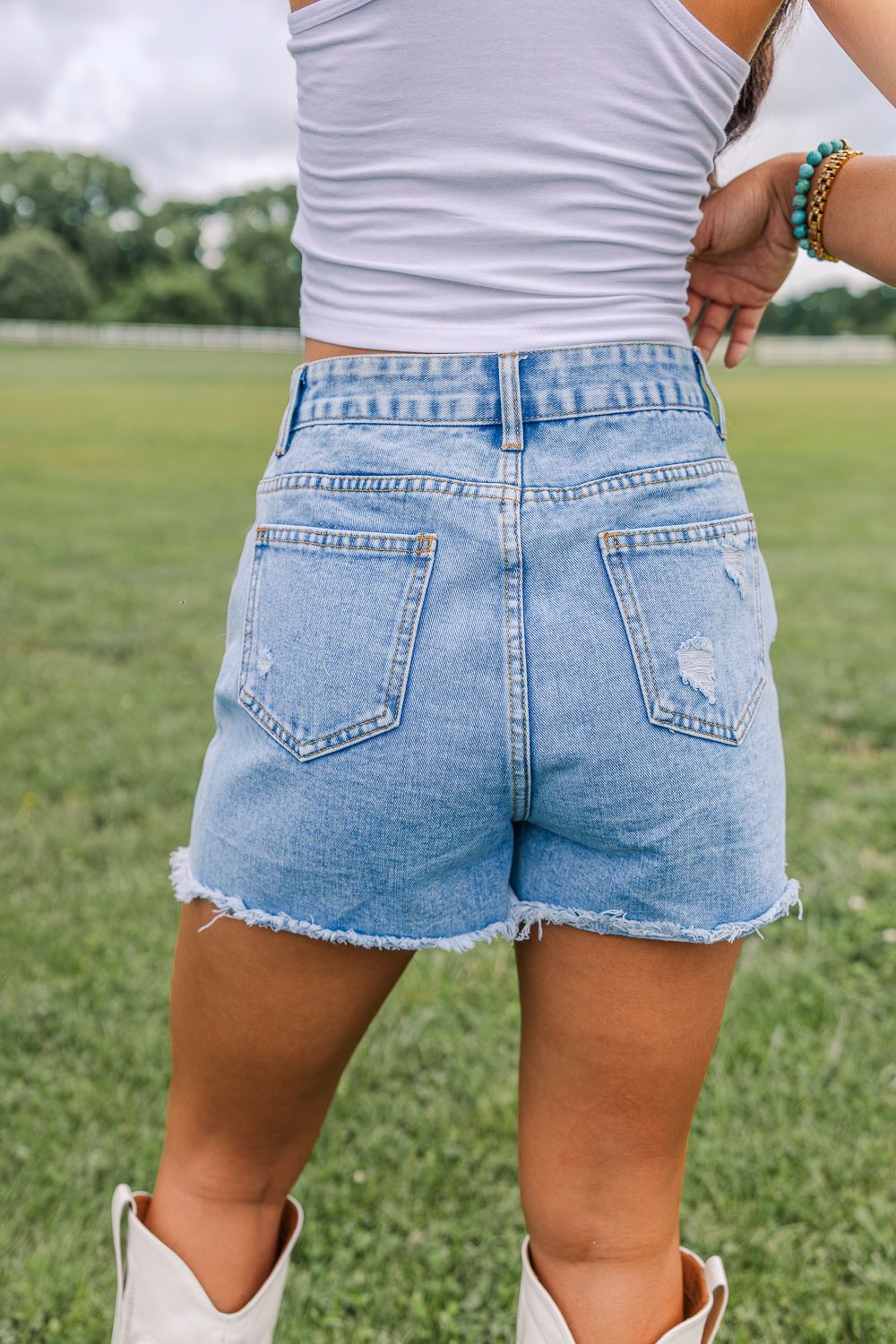 Rhinestone Rodeo Jean Shorts