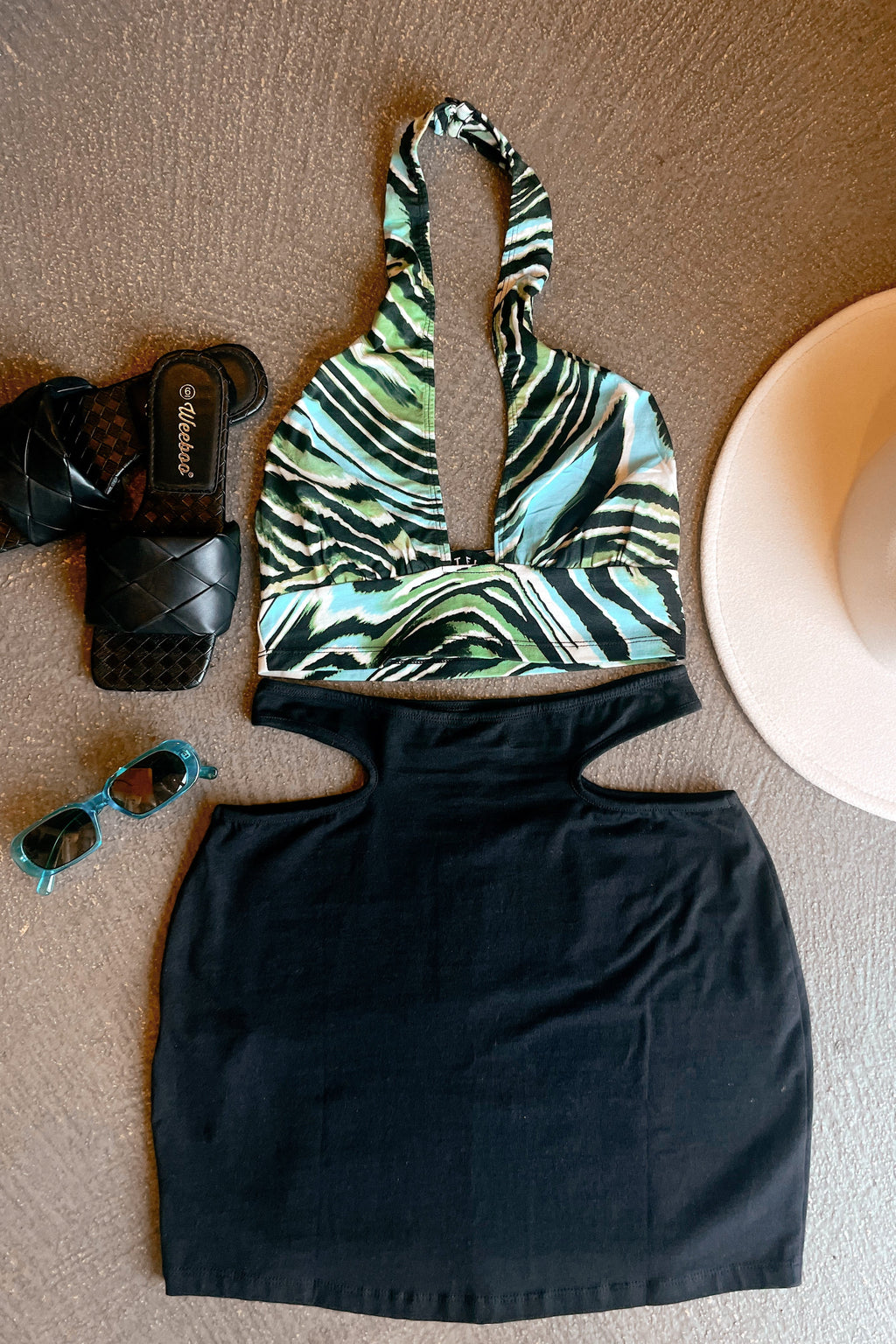 Motel Rocks Silta Top - Warped Zebra